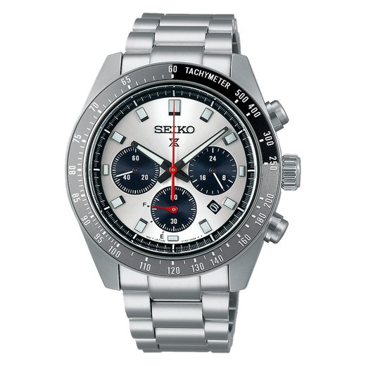 Relógio Seiko Masculino SSC911P1 Prospex Speedtimer Chrono Solar Prata