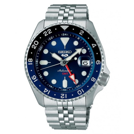 Relógio masculino Seiko SSK003K1 GMT aço