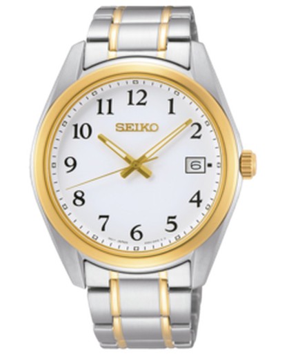 Ανδρικό ρολόι Seiko SUR460P1 Neo Classic Bicolor Αραβικά Αριθμητικά