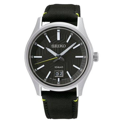 Seiko Men's Watch SUR517P1 Neo Sports Nylon Black