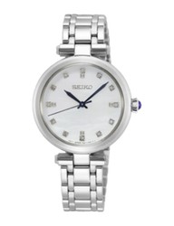 Seiko Damenuhr SRZ529P1 Damen Quarz 12 Diamanten MOP