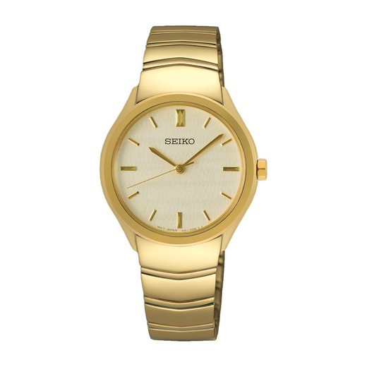 Relógio feminino Seiko SUR552P1 dourado
