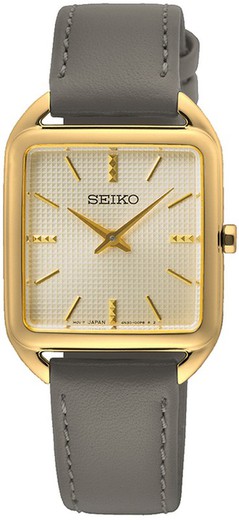 Reloj Seiko Mujer SWR090P1 Piel Gris