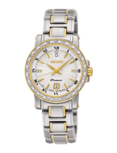 Γυναικείο ρολόι Seiko SXDG58P1 Premier Quartz 24 Diamonds MOP