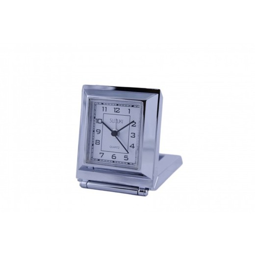 Reloj Suzuki Despertador 5597-A Plateado Plegable