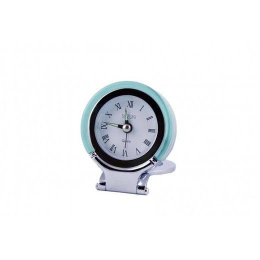 Reloj Suzuki Despertador 5610-A Turquesa Bicolor Plata