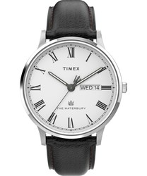 Reloj Timex Hombre TW2U88400 Piel Negra Waterbury