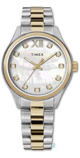 Reloj Timex Mujer TW2W85500 Acero Bicolor Dorado Legacy