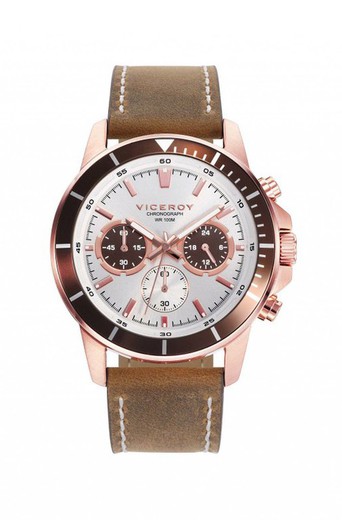 Viceroy Men's Watch 401039-07 Brown Leather