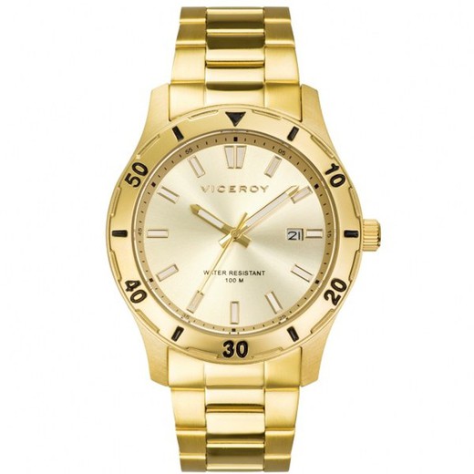 Relógio masculino Viceroy 401131-27 de ouro