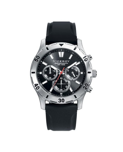 Viceroy Men's Watch 401133-57 Silicone Black