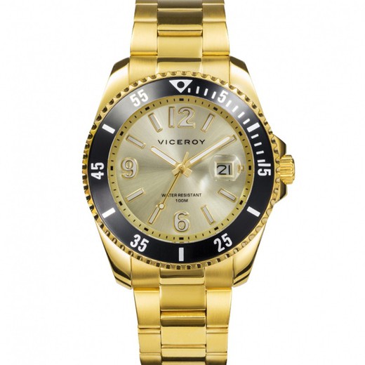 Relógio masculino Viceroy 401221-95 de ouro