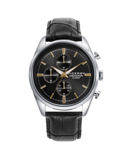 Reloj Viceroy Hombre 401379-17 Piel Negra