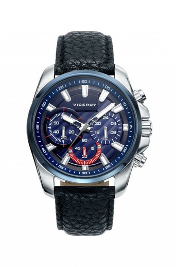 Ανδρικό ρολόι Viceroy 42217-37 Magnum Blue Leather