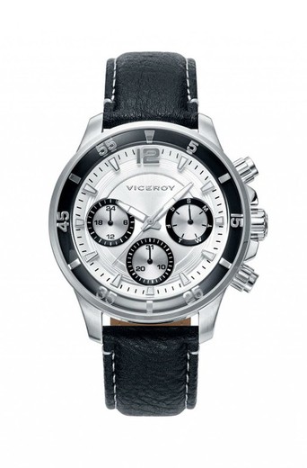 Viceroy Men's Watch 42223-05 Icon Black Leather