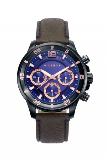 Męski zegarek Viceroy 42223-35 Icon Brown Leather