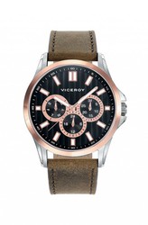Relógio masculino Viceroy 42249-57 de couro marrom