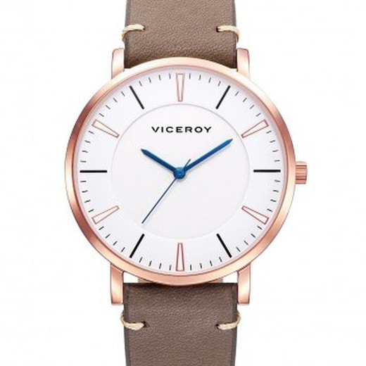 Viceroy Men's Watch 42273-07 Brown Leather