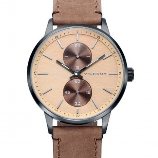 Viceroy Men's Watch 42281-47 Brown Leather