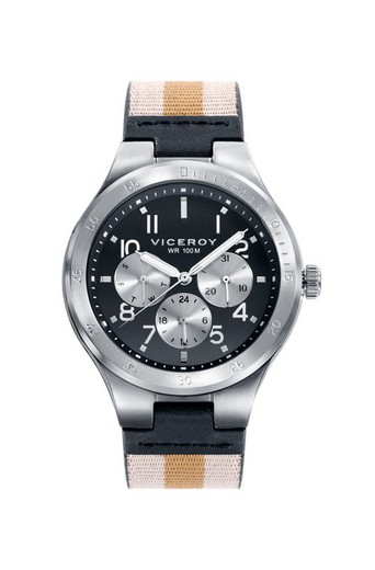 Viceroy Men's Watch 42337-54 Black Leather