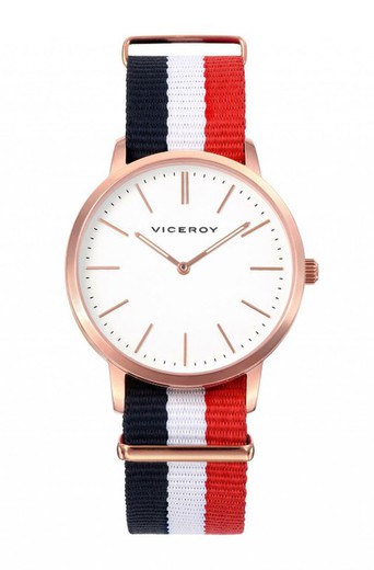 Viceroy Men's Watch 432371-97 Vintage Tricolor Fabric