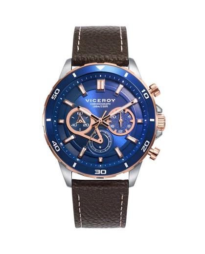 Reloj Viceroy Hombre 46845-37 Piel Marrón