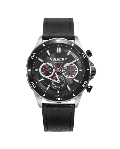 Reloj Viceroy Hombre 46845-57 Piel Negra