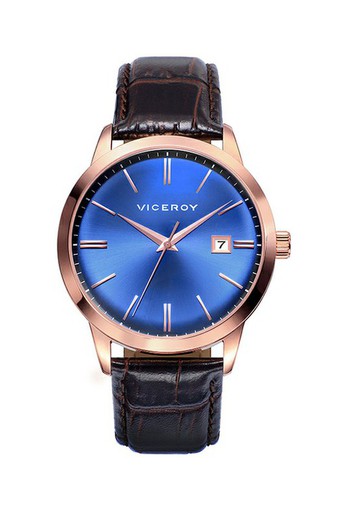 Relógio masculino Viceroy 471013-37 de couro vintage