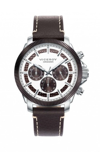Męski zegarek Viceroy 471061-47 Magnum Brown Leather