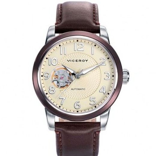 Relógio masculino Viceroy 471075-05 automático marrom