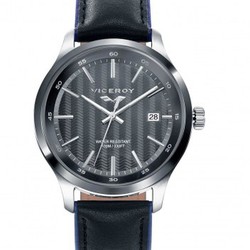 Viceroy Men's Watch 471097-57 Black Leather Antonio Banderas