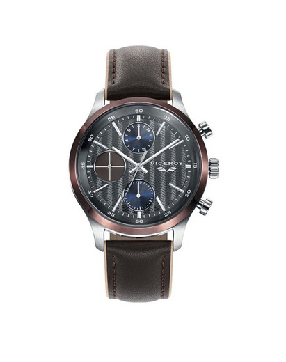 Męski zegarek Viceroy 471099-57 z brązowej skóry Antonio Banderas
