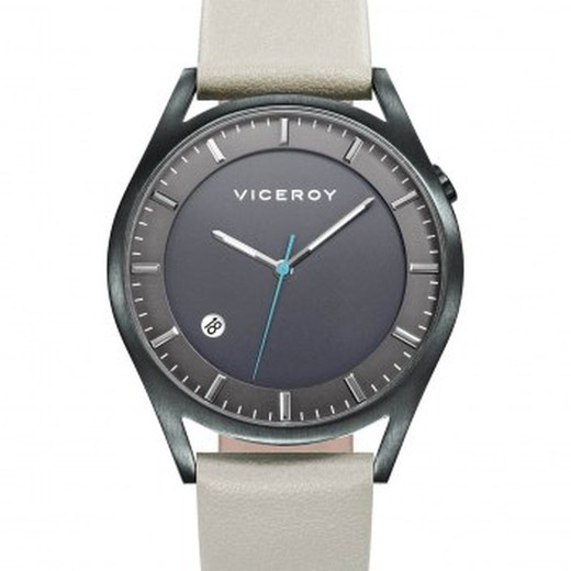Męski zegarek Viceroy 471105-17 z beżowej skóry