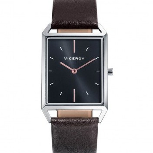 Męski zegarek Viceroy 471121-57 z brązowej skóry