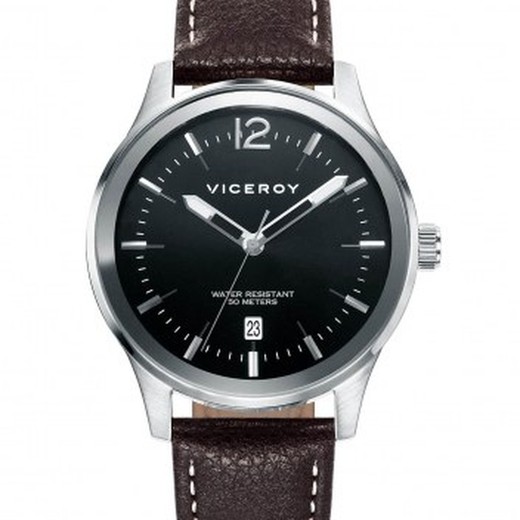 Viceroy Men's Watch 471133-55 Brown Leather