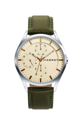 Relógio masculino Viceroy 471151-07 couro verde