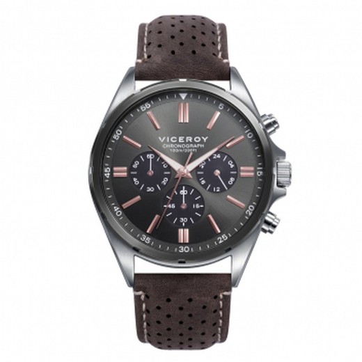 Viceroy herenhorloge 471297-57 bruin leer