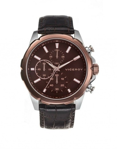 Viceroy Men's Magnum Leather Watch 46595-47