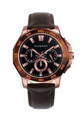 Montre en cuir Magnum Viceroy pour homme 47795-57