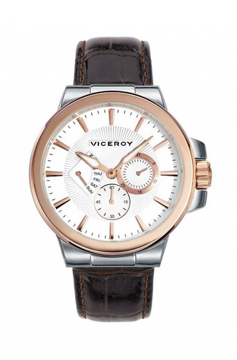 Męski skórzany zegarek Viceroy Magnum 47827-07
