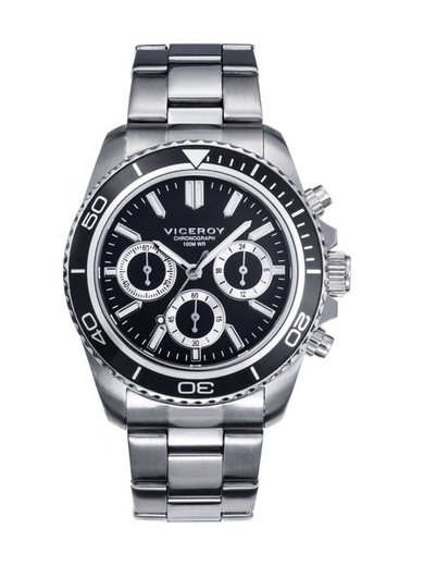 Męski zegarek Viceroy Sportif Black Steel 432299-57