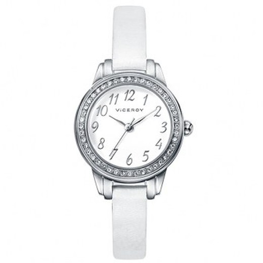 Viceroy Children's Watch 42200-05 White Leather Communion