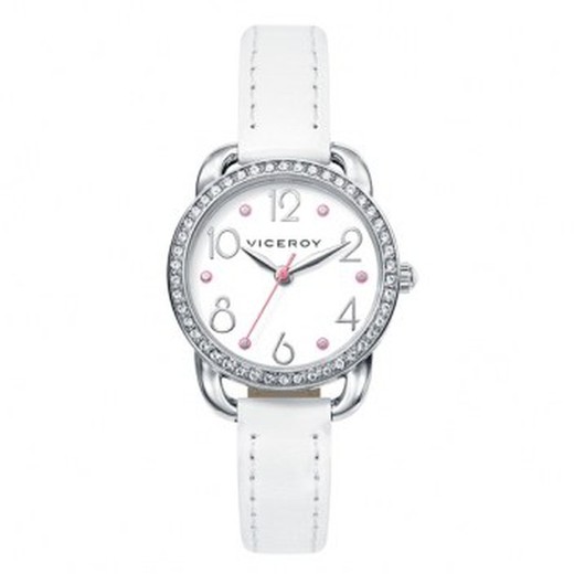 Viceroy Children's Watch 461024-05 White Leather