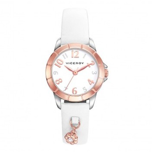Viceroy Children's Watch 461048-05 White Leather