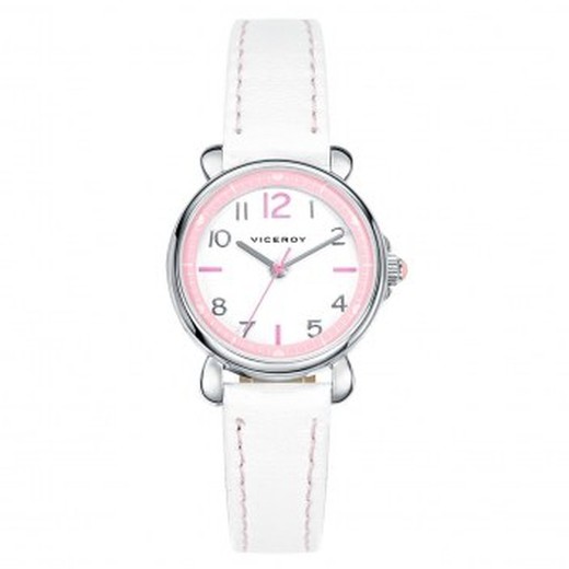 Viceroy Children's Watch 46900-05 White Leather Communion