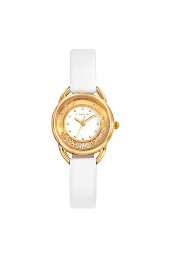 Zegarek damski Viceroy 401010-00 z białej skóry