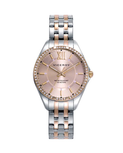 Reloj Viceroy Mujer 401184-73 Bicolor Acero Rosado