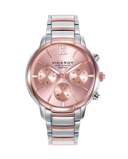 Montre Femme Viceroy 401206-75 Bicolore Rose