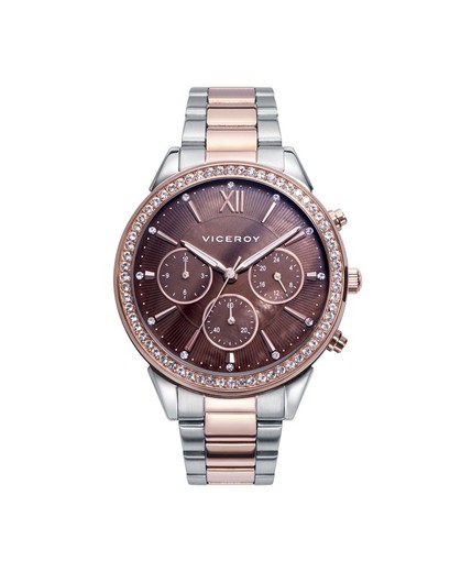 Reloj Viceroy Mujer 401262-43 Bicolor Acero Rosado