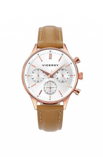 Viceroy Ladies Watch 40838-05 Couro Marrom
